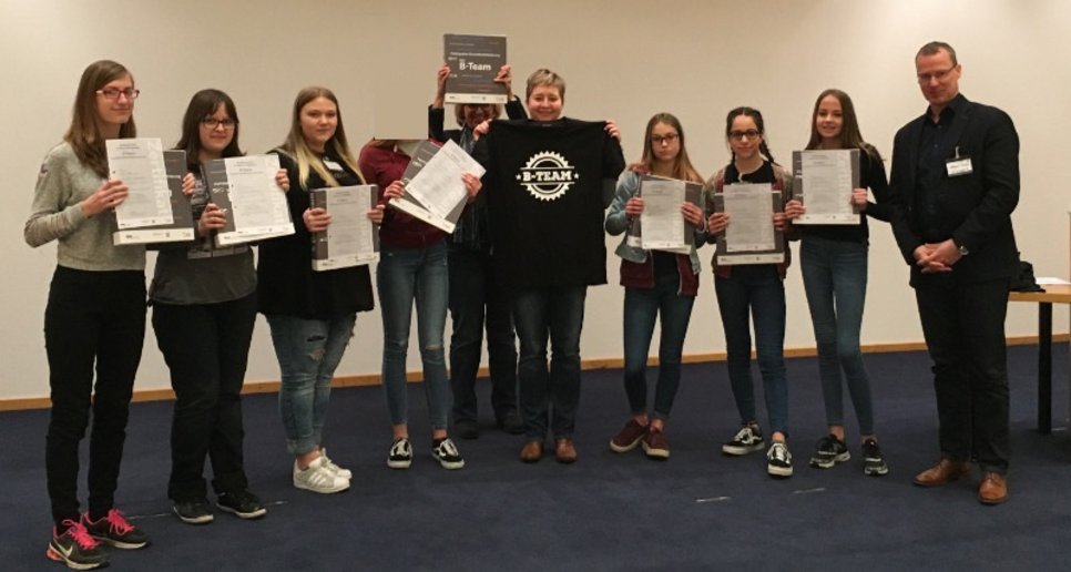 Foto vom B-Team Abschluss
