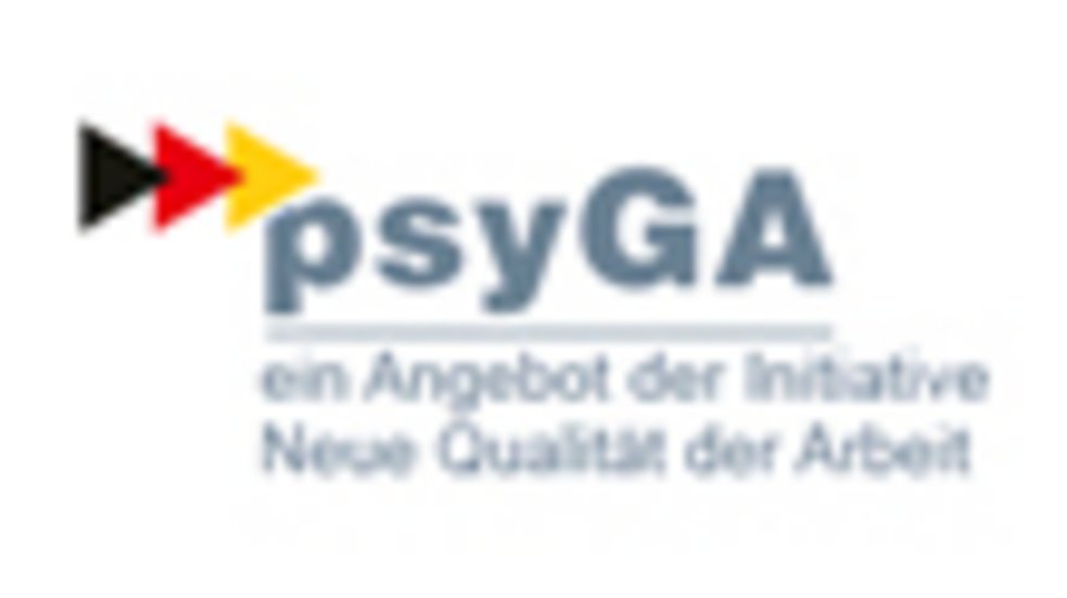 Logo für psyGA - ein Angebot der Initiative "Neue Qualität der Arbeit"